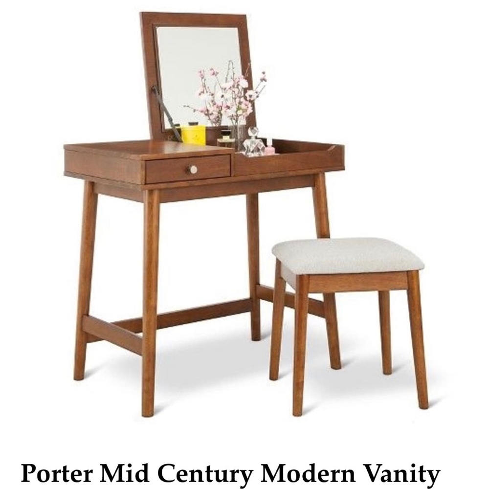 Porter Mid Century Modern Vanity Set
